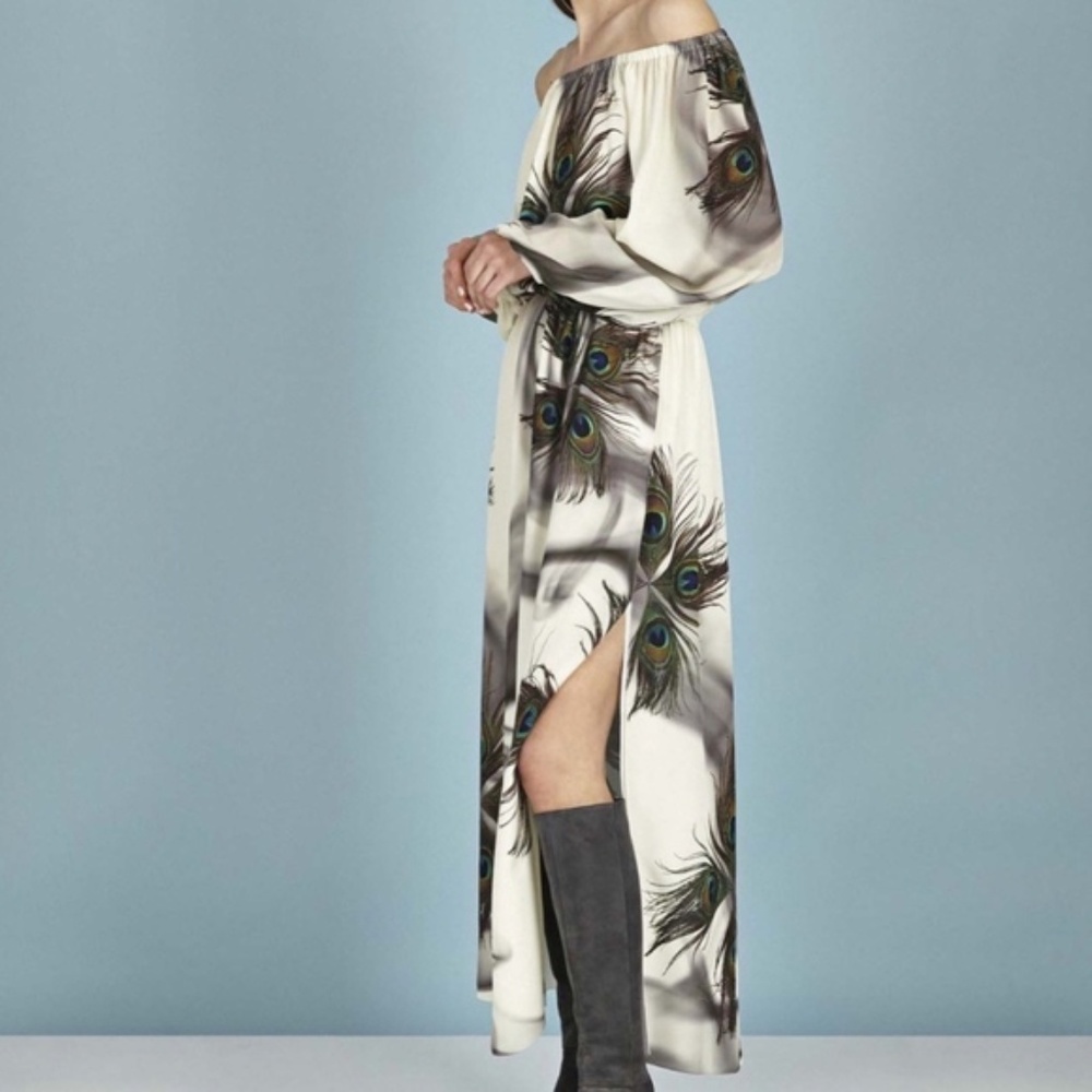 Tamara Mellon Off-Shoulder Maxi Dress
